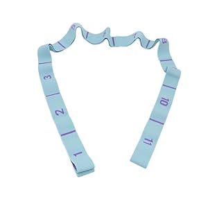 Stretch Strap, Elastic Yoga Stretching Strap, Multi-Loop for Physical Therapy, Pilates, Yoga, Dance & Gymnastics Exercise and Flexible Pilates Stretch Band 11 Loops