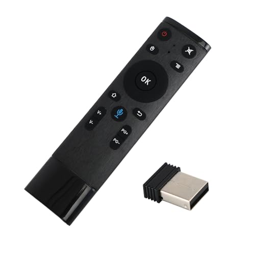 O21 2.4GHz USB WiFi Air Maus mit Bewegungssensor und Sprachsteuerung für PC, Smart TV, Android TV Box – Kabellose Fernbedienung mit Bewegungssteuerung, Plug & Play, Ergonomisches Design O21 2.4GHz USB WiFi Air Maus mit Bewegungssensor und Sprachsteuerung für PC, Smart TV, Android TV Box – Kabellose Fernbedienung mit Bewegungssteuerung, Plug & Play, Ergonomisches Design