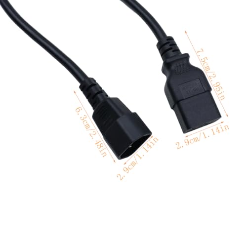 Cable C14 a C19 de cobre puro con 16A para evitar sobrecalentamientos en PDU 7