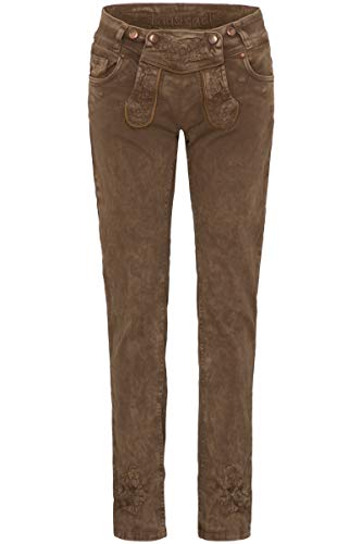 Hangowear Trachtenjeans Damen - OVIDA LANG - hellgrau, Schlamm Cover