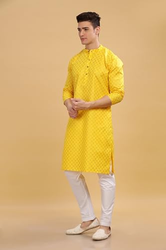 Image of BE ACTIVE Cotton Kurta for Men | Traditional and Stylish Design | Indian Kurta | Full Sleeve Kurta