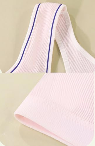 Big Girls' Training Bras Stretch Crop Cami Striped Bralettes Wireless Bra4