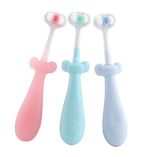 Brosse à dents manuelle design mignon VICASKY pour la routine du matin des petits - 6