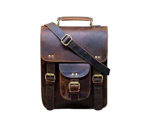 jaald Genuine Leather Messenger Bag Vintage Laptop Crossbody Bag Satchel Man Purse Shoulder Bag for man woman office bag2