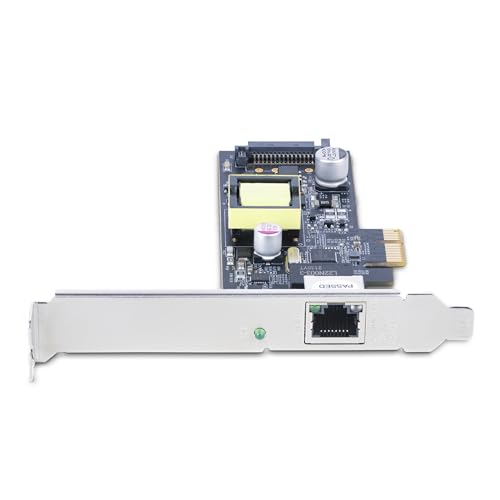 Image of StarTech.com 1-Port 2.5Gbps NBASE-T PoE Network Card, Intel I225-V, 802.3af /at PoE+ Multi-Gigabit NIC, PCI Express Server LAN Card, SATA Powered Desktop Ethernet Interface (PR12GIP-NETWORK-CARD)