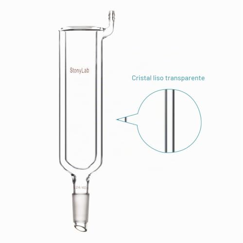 Condensador laboratorio stonylab 24/40 de vidrio borosilicato de 200 mm de longitud 4