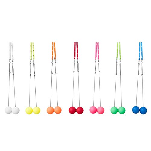 Play Pair of First Poi with 70mm Stage Ball - Loop Handle (White)