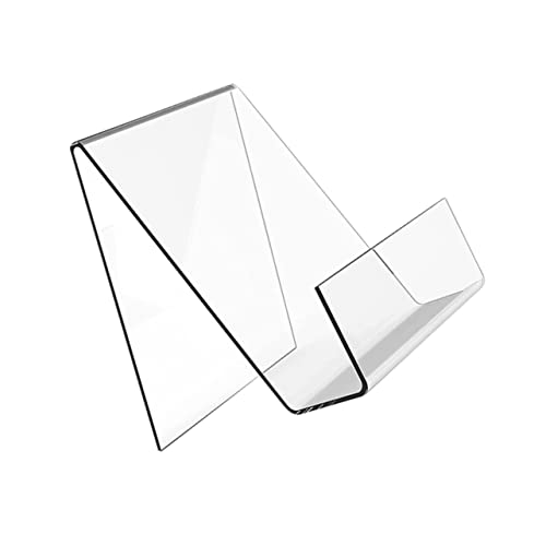 CIYODO 2 Pièces Support de Acrylique Transparent Antidérapant pour Affichage de Calendrier et Présentoir de Bureau Lot de Stable et Polyvalent pour Maison et Commerce