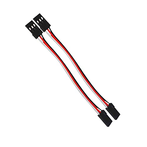 Reland Sun 5pcs 3-Pin Extension Cable Cord Male to Male Lead Wire Connectors for Servo Extension Connection Control Board Remote Control Parts (15CM)