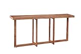 Martin Svensson Home Naples 72' Wide Solid Wood Natural Acacia Sofa Console Table