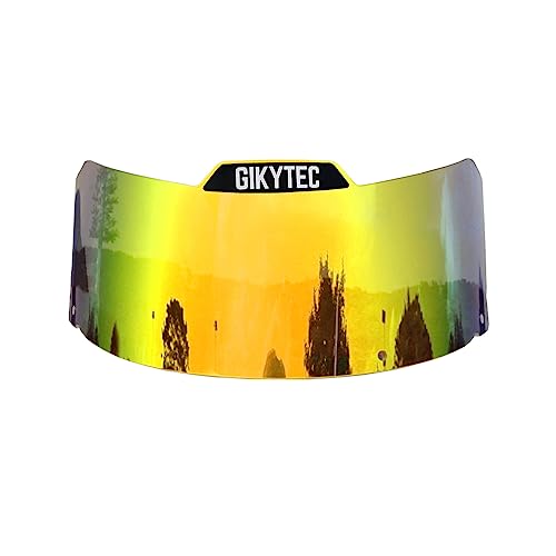 GIKYTEC Universal Softball Visor - Softball Eye-Shield Mask - Baseball Sports Sunglasses - Face Shield (gold)