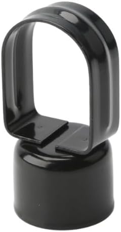 Plum Fittings Black Chain Link Fence Loop Caps | 1 5/8" x 1 5/8" Pack of 10