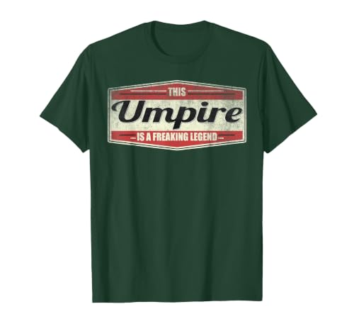 Funny Profession Quote Vintage Umpire T-Shirt, Men, Dark Green, Small
