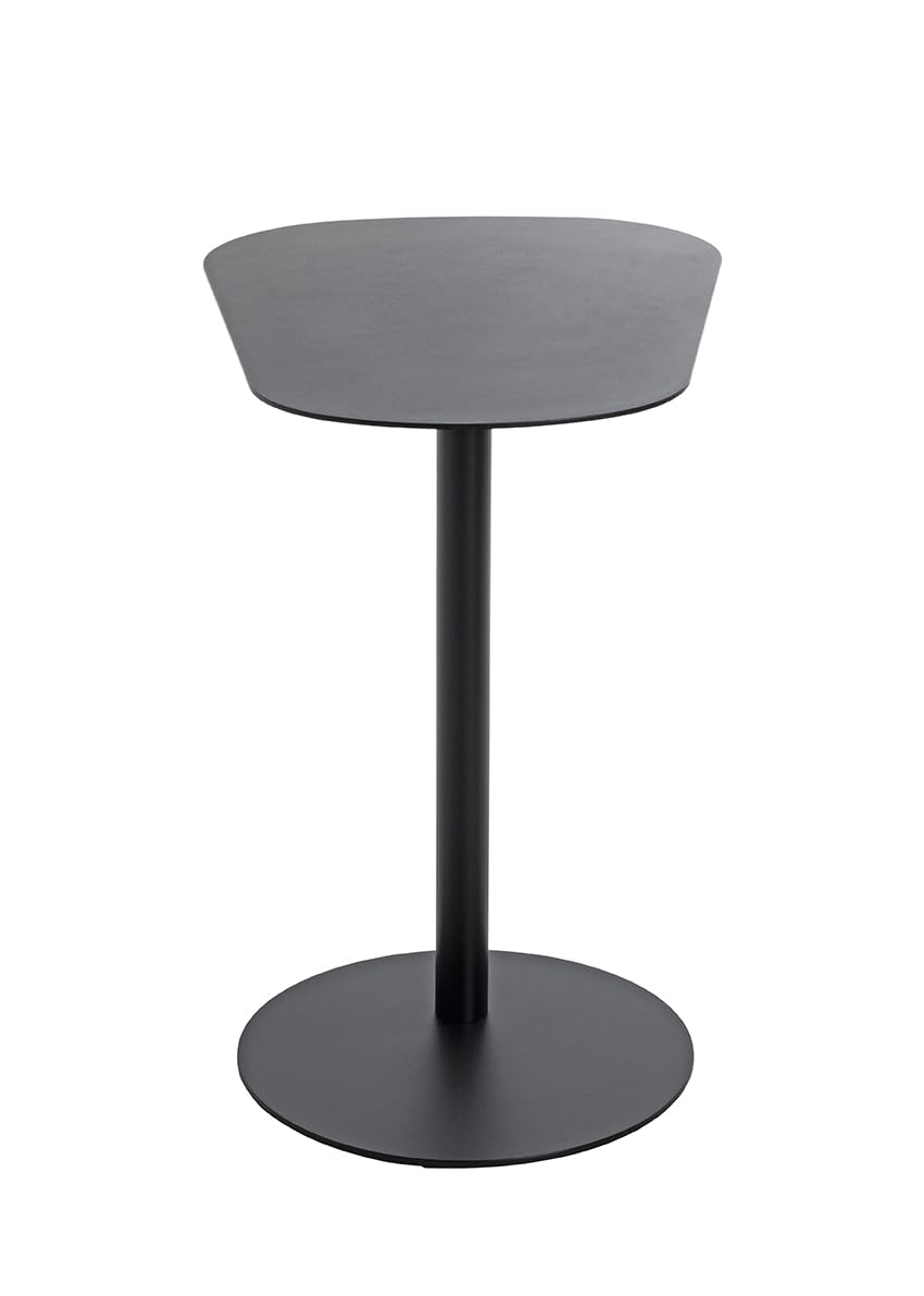 HAKU Mesa Auxiliar de Metal Negro, Mesa de Centro pequeña - Dimensiones: An 53 x Al 60 x Pr 38 cm Estilo: Moderno