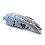 [2-Pack] CARBON-E6 Premium-Grade Waiter's Corkscrew Wine Bottle Opener (The ultimate tool for bartenders, servers, sommeliers, connoisseurs, enologists, and all wine enthusiasts)
