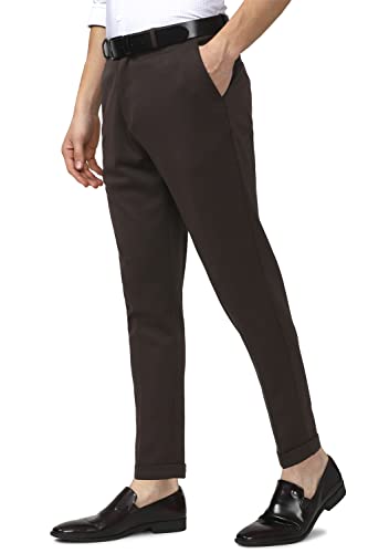 Image of Peter England Men's Carrot Fit Work Utility Pants