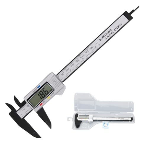 Digital Vernier Caliper, 150mm Height Measurement Device Digital Caliper Lightweight Electronic Measuring Calipers Auto Off Calipers Measuring Tool for DIY Household Jewelry Woodworking - 6in
