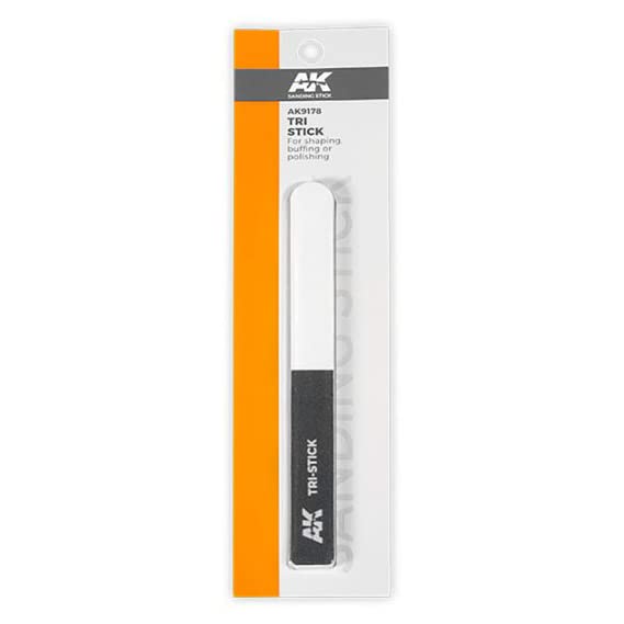 AK Interactive Tri Sanding Stick - 400/1000/3000 Grit (AK9178)