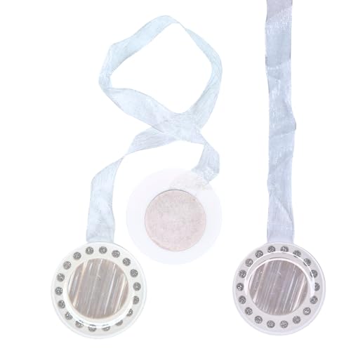 Solovo Luxy Pearl - Coppia di Fermatende Magnetici con Strass