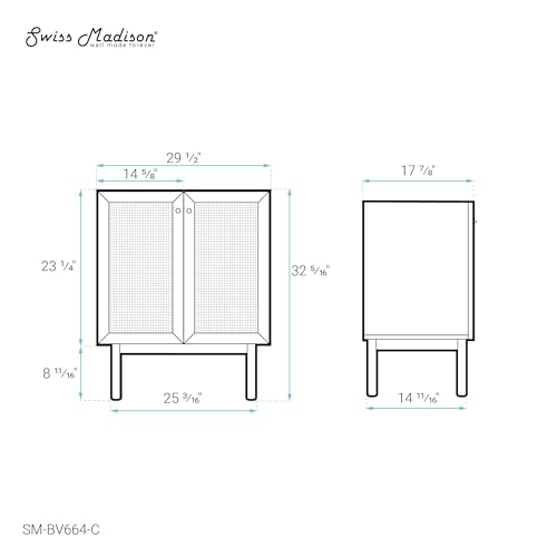Image of Classe 30 inch Bathroom Vanity in Oak-Cabinet Only Bath Sink Cabinet Sink Included