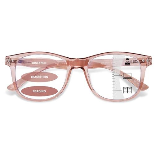 Fonhcoo Progressive Multifocal Reading Glasses For Women Men, Anti Blue Light Computer Readers With Spring Hinges  cover