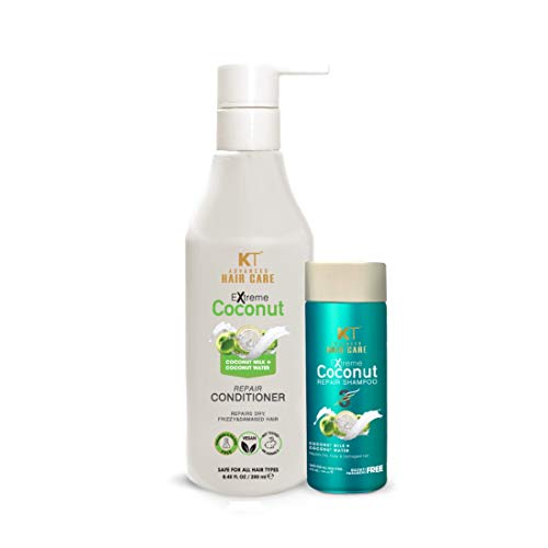 Image of KEHAIRTHERAPY KT Professional Buy 1 Coconut Conditioner |Sulfate Free|Paraben Free 250ml And Get 1 Coconut Shampoo 120ml FREE (Pack Of 2)