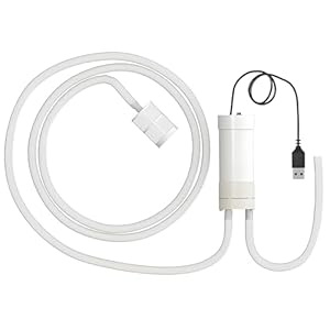 USB-Selbstansaugende Wasserpumpe, DC5V Elektrische Mini-Selbstansaugpumpe, USB Self Priming Water Pump für Wasserbohrinsel Schneidemaschine Stoßmaschine Winkelschleifer, mit Filtersieb & 5m-Schlauch