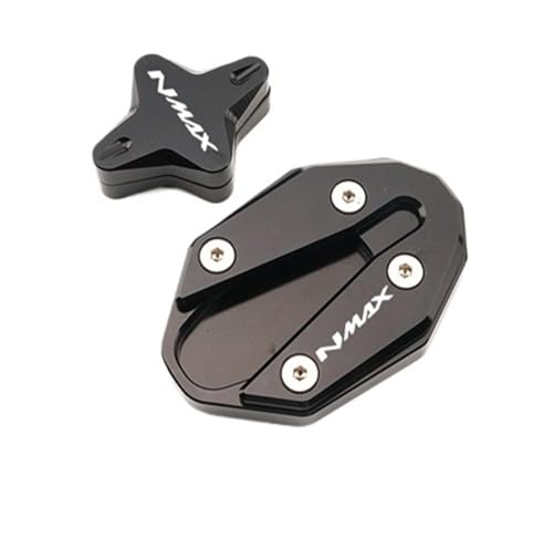 Béquille latérale agrandir pour Yamaha NMAX 155 125 2018-2025 extension de support moto noir