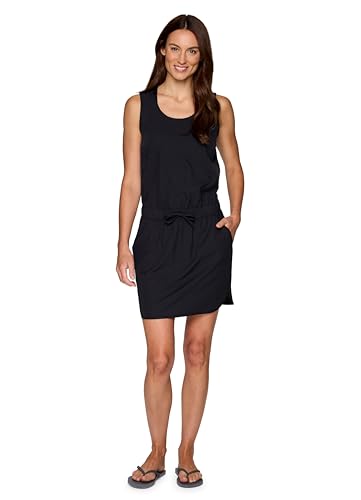 RBX Tank Dress for Women, Quick Drying Stretch Woven Hiking Golf Dress, Drawstring Waist Beach Dress Coverup with Pockets
