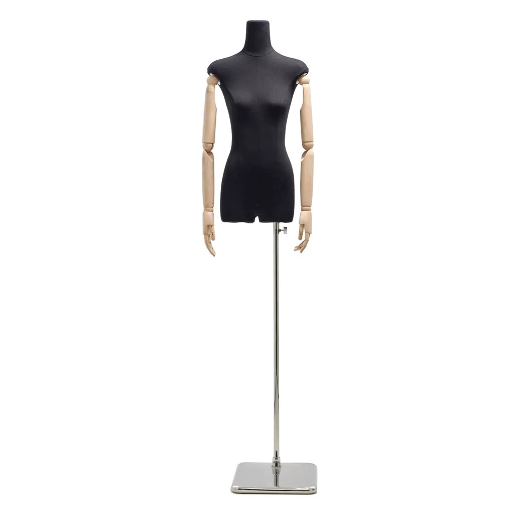 黒色 女性用マネキン 約180cm スタンド付き　分解可能 黒色 女性用マネキン 約180cm スタンド付き分解可能