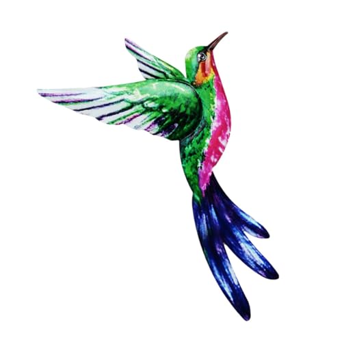 Décoration murale colibri en fer forgé artisanal pour salon moderne