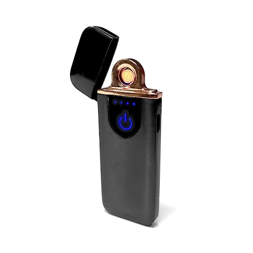 Encendedor USB eléctrico flameless doble arco recargable miniatura 1