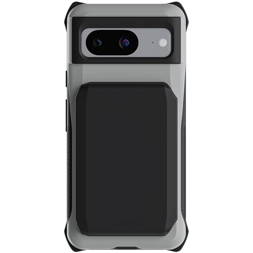 Coque Pixel 8 Ghostek Next-Gen Magnetic Wallet antichoc R7x gris avec porte-cartes