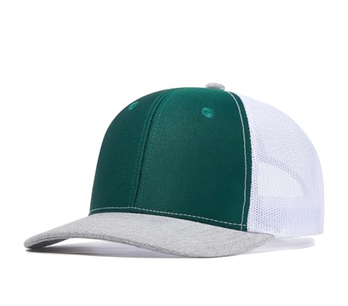 Quanhaigou Trucker Hat - Mesh Snap Back - Unisex Adjustable Baseball Cap - Outdoor Hats for Men Women Teens