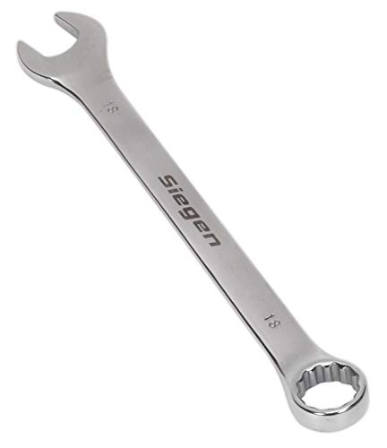 Sealey S01018 Combination Spanner, 18mm, 220mm x 25mm x 61mm, Silver