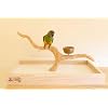 Deluxe Tabletop Perfect Tree (with Bowl) - Tree Stand for Parakeets and Small Parrots