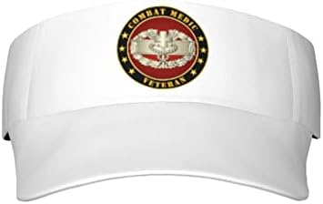 Army Combat Medic Veteran Stay Cool and Protected in The Sun with Our Sunscreen Visor Cap - Perfect for Outdoor Activities