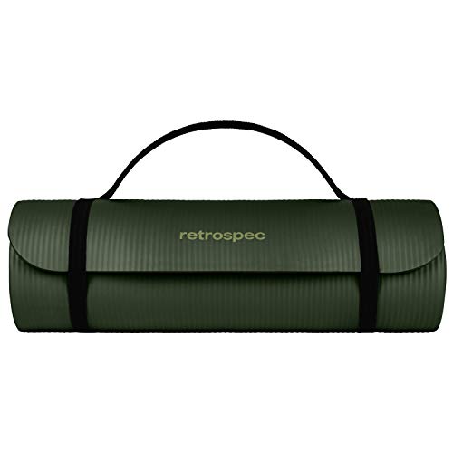 Retrospec 4446 Solana Yoga Mat 1/2 Inch Thick W/Nylon Strap thumb #2