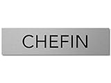 Modernes Türschild oder Hinweisschild aus Aluminium für das Chefzimmer