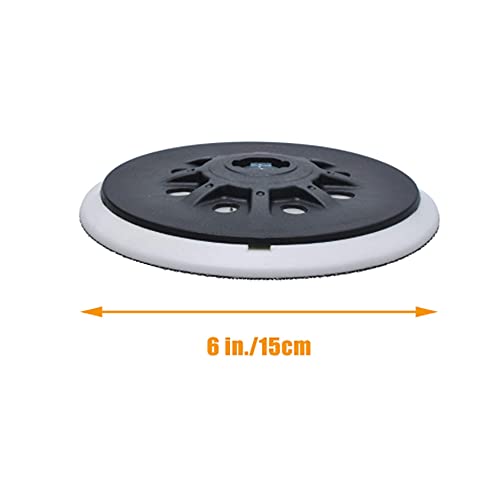 Sanding Pad (150mm) 6 inches 17 Holes, Hard Hook and Loop Replacement Self-adhasif for Sanding Discs Compatible with FESTOOL Grinder Accessories 3PCS