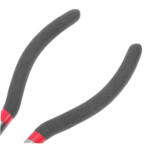 Alicates de joyeros de punta de aguja para manualidades de bisutería con mango negro 4