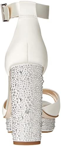 Jessica Simpson Women's Everyn Platform Sandal Heeled, White, 8.5 | Image 2
