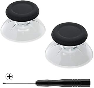 eXtremeRate Black Replacement 3D Joystick Thumb Sticks for ps5 Controller, Analog Thumbstick with Screwdriver for ps4 Slim Pro Controller