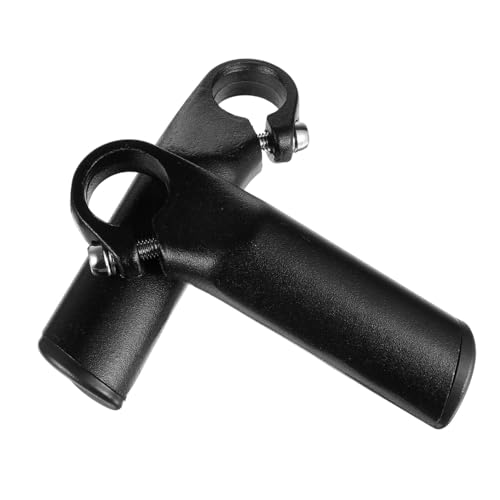 Toyvian 1 Par manija de la Bicicleta montaña Agarre de Bicicleta extensión del Manillar Extensor de Manillar de Bicicleta Manillar Auxiliar Bici Manillar Auxiliar para Bici aleación Negro