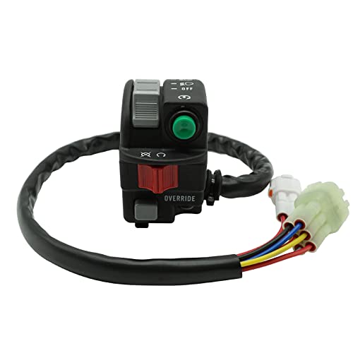 M MATI Handlebar Control Switch Start Kill Stop Headlight Override Button for Yamaha Grizzly 700 YFM700 2007-2008 3B4-83972-00-00