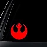 World Design Rebel Alliance Logo Car Decal/Sticker - RED