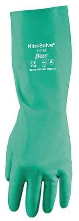 Chemical Resistant Gloves, Nitrile, XS, PR