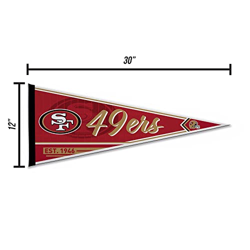 Image of Rico Industries NFL Football Classic 12 inch x 30 inch Felt Wall Decor Pennant - Great for Home /Bed Room /Man Cave Decor