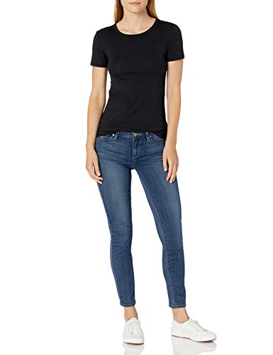 Image of Amazon Essentials Women's Slim-Fit Short-Sleeve Crewneck T-Shirt, Pack of 2