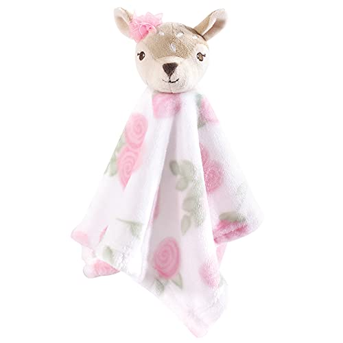 Image of Hudson Baby Unisex Baby Plush Blanket with Security Blanket, Fawn, One Size (Pack of 2)